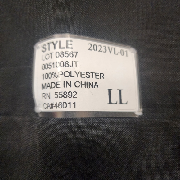 MEN'S 5 BUTTON BLACK VEST - Picture 4 of 6